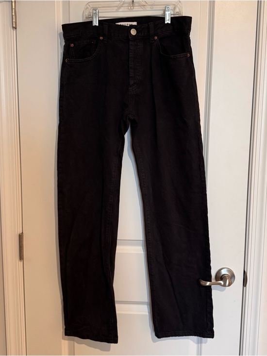 PacSun Denim - PacSun Black Straight Leg Jeans Button Fly Sz 30x32 Relaxed Unisex